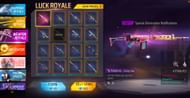 The prize pool of the current Luck Royale (Image via Garena)
